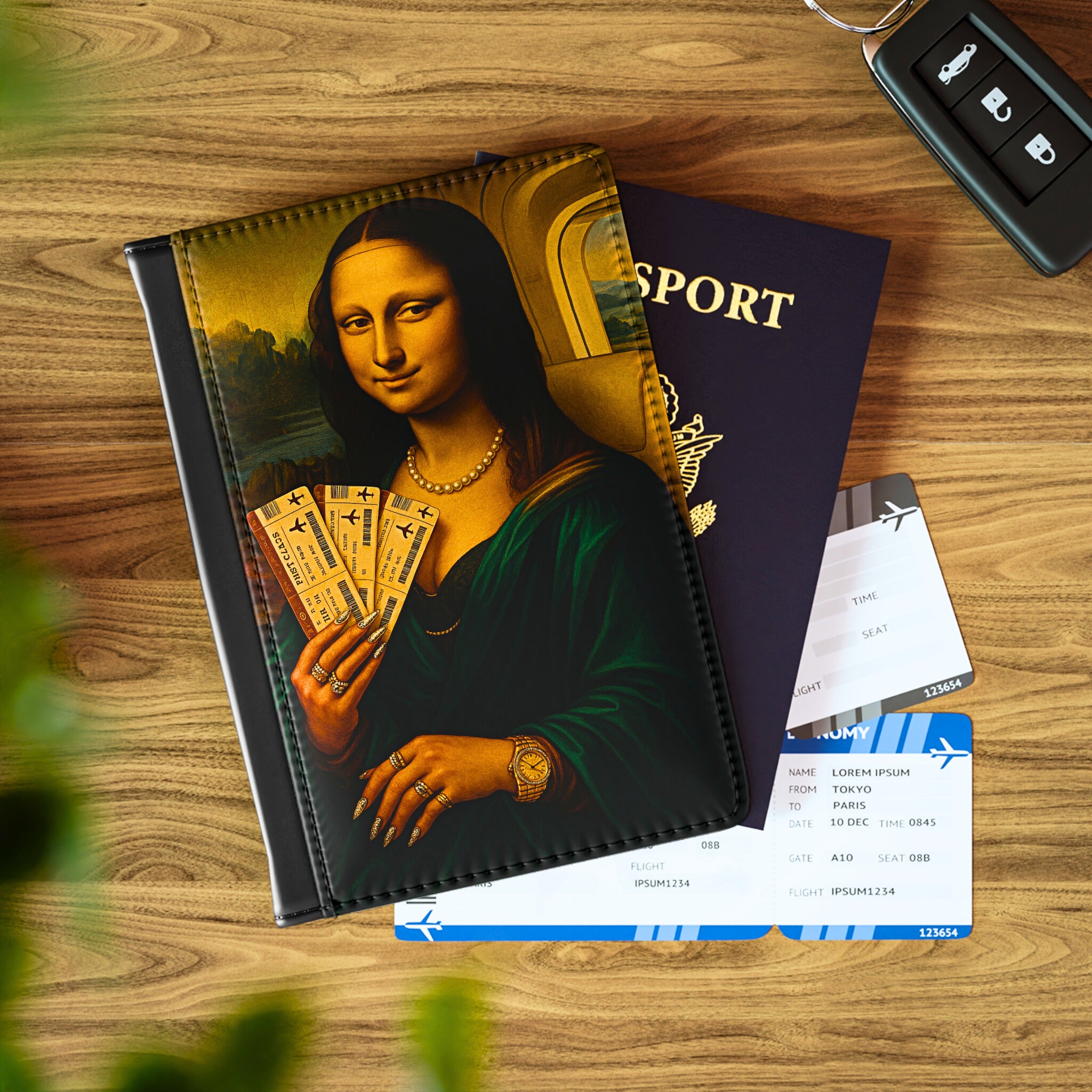 First Class Mona Passport Holder